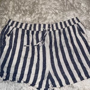 3X Striped shorts